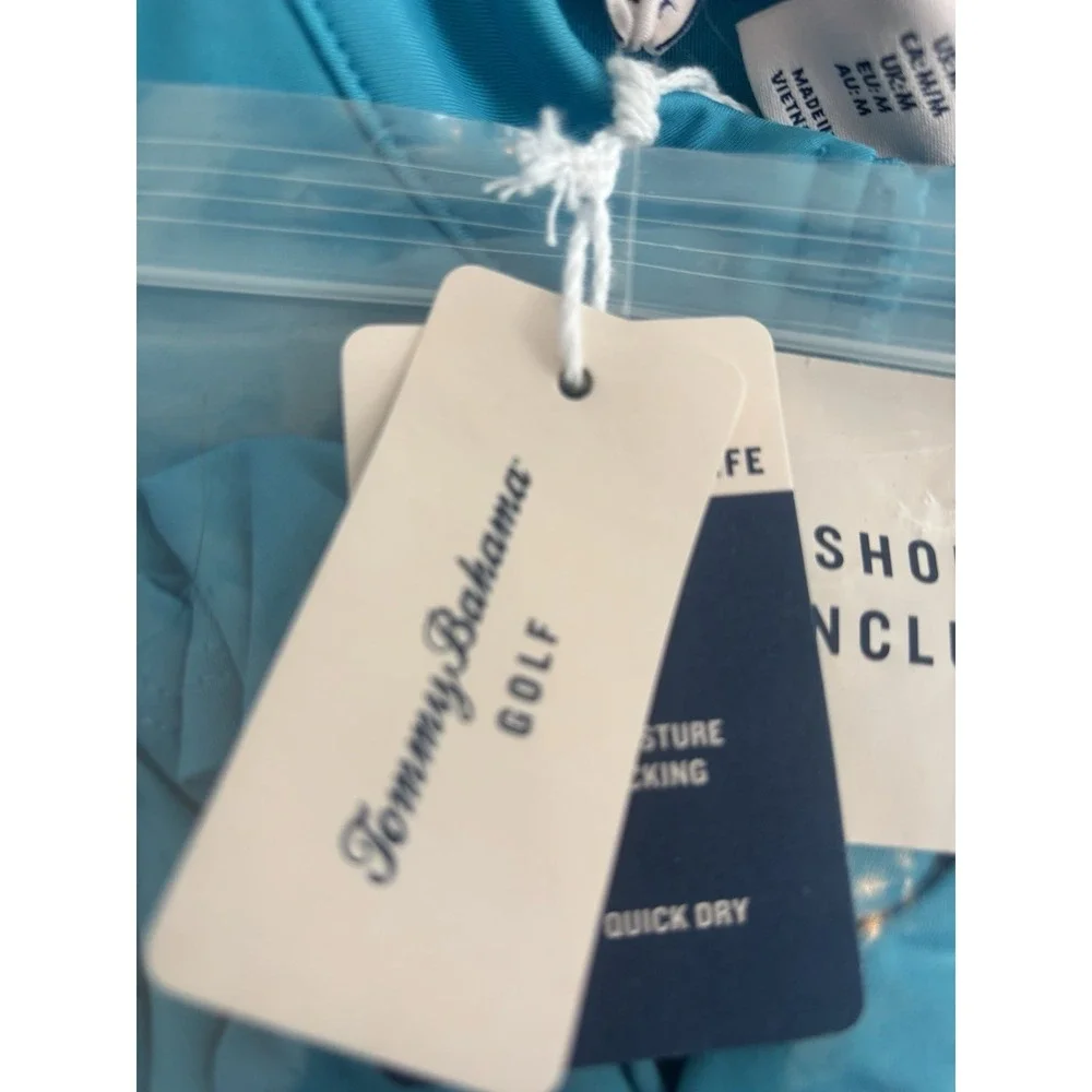 Tommy‎ Bahama Golf Women's Zip Golf Dress Scuba Blue Medium With Matching Shorts